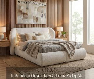 COCO je postel, která krásně doladí každou ložnici a zároveň je pohodlná a praktická✨ #solehome #design #designinspiration...